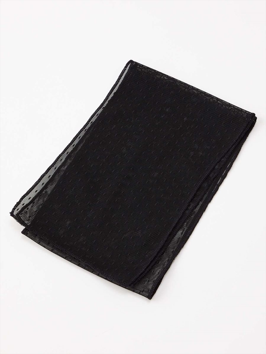 ドットチュール半衿|ブラック