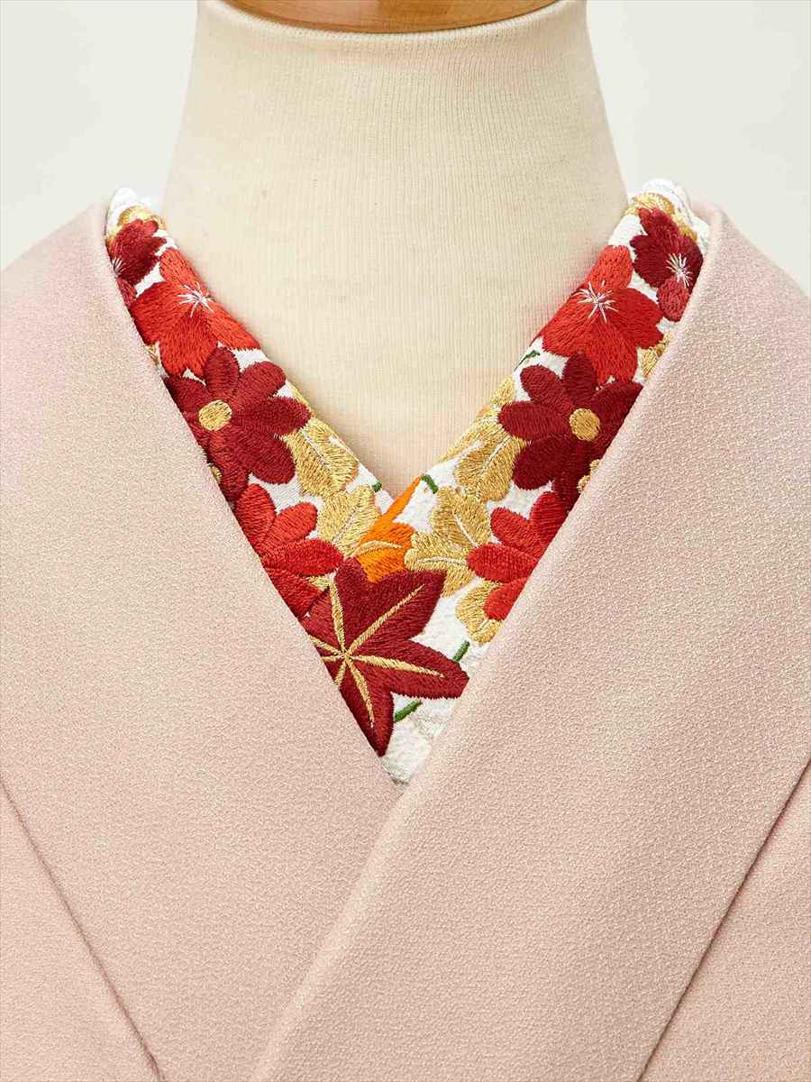 【ラスト1点】半衿「檜垣花」|オフホワイト