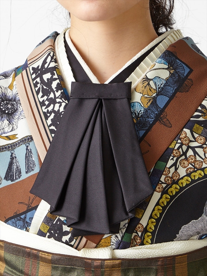 半衿「 ribbon半衿 」|ブラック