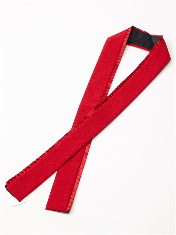 重ね衿「プリーツカサネ」|レッド