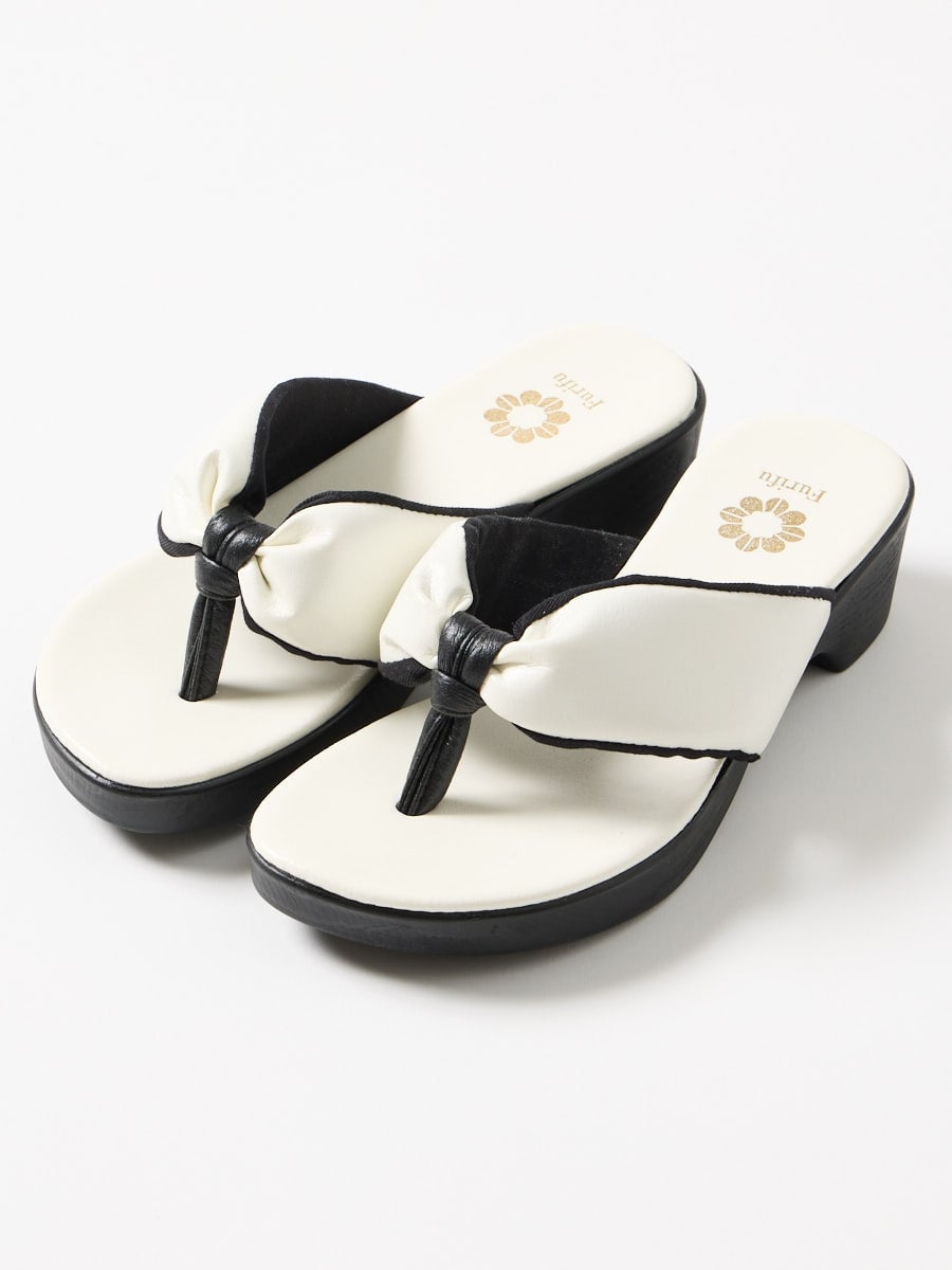 おでかけ下駄|ホワイト