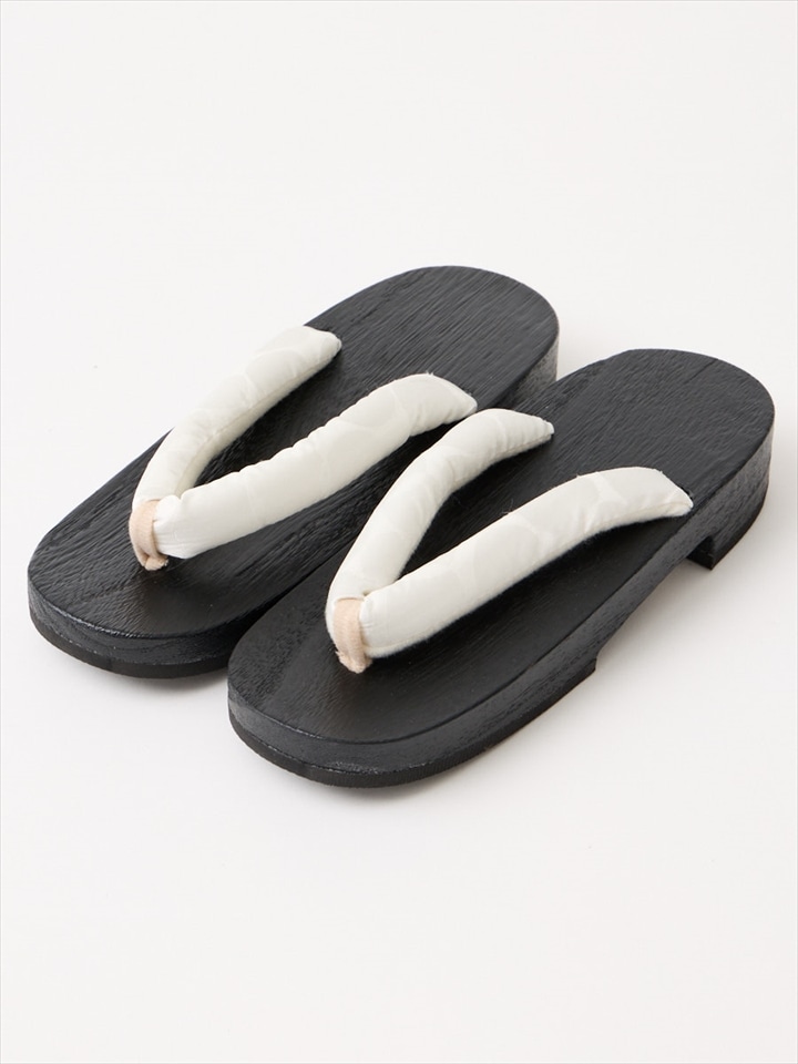 丸紋下駄|オフホワイト