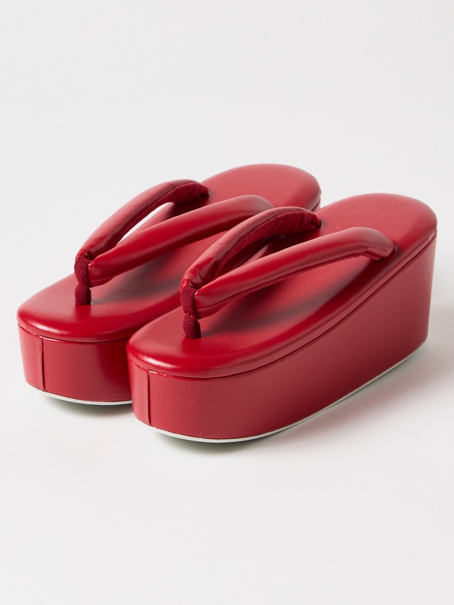 【ラスト1点】カラー草履|レッド