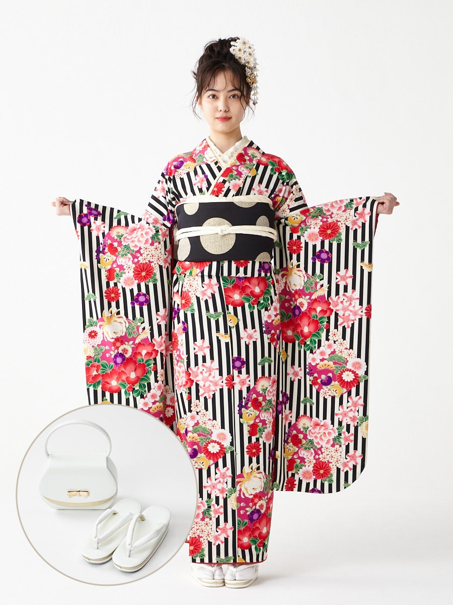 レンタル振袖【F3702】 玉姫|ホワイト