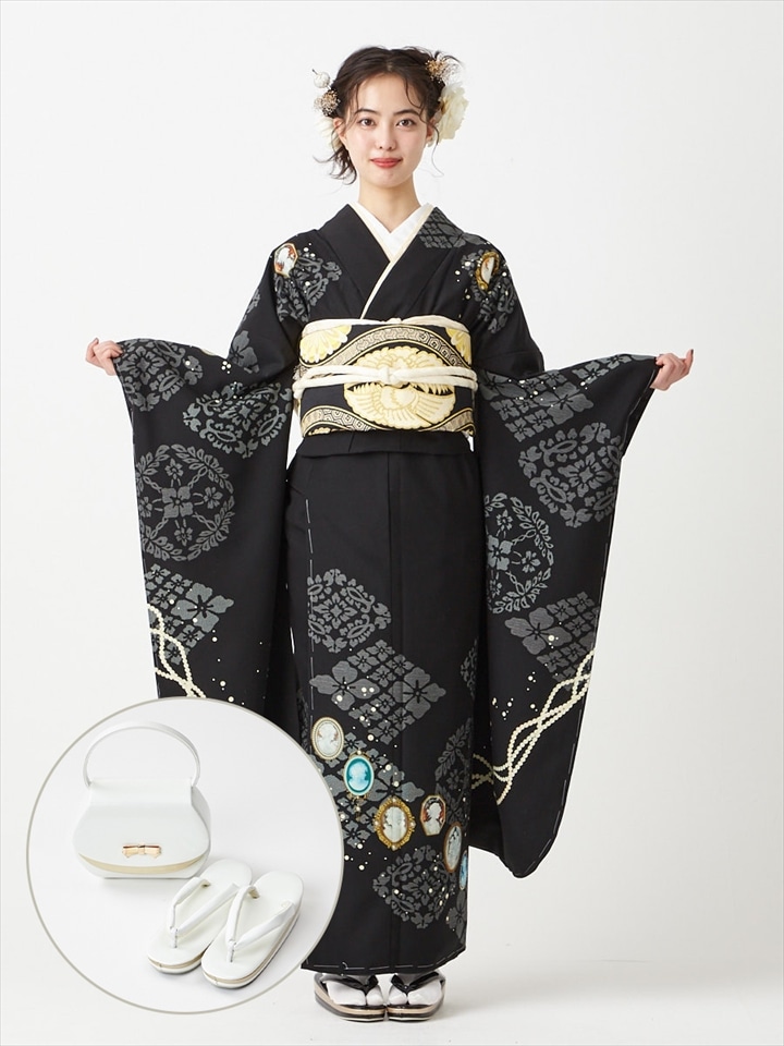 レンタル振袖【F1719】 MEMORY|ホワイト