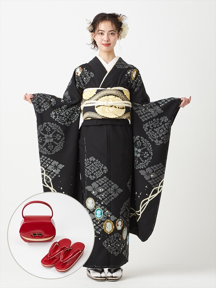 レンタル振袖【F1719】 MEMORY|レッド