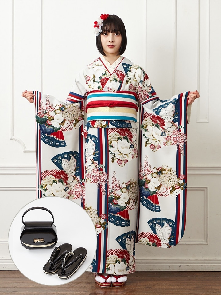 レンタル振袖【F2729】  花蝶妃|ブラック