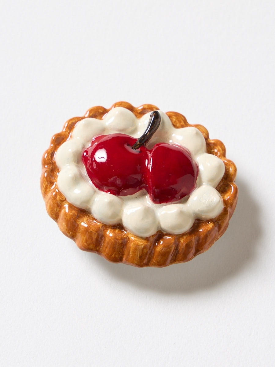 帯留 「チェリータルト」|ボルドー